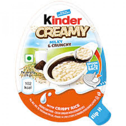 KINDER CREAMY MILKY@CRUNCHY 19G