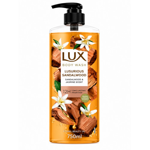 LUX SANDALWOOD BODY WASH 750ML