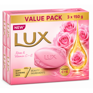 LUX ROSE VITAMIN C+E SOAP 3*150G LUX ROSE VITAMIN C+E SOAP 3*150G