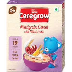 CEREGROW MULTIGRAIN CEREAL MILK@FRUIT 300G