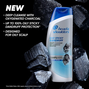 HEAD @ SHOULDERS OXYGENATED CHARCOAL 180ML