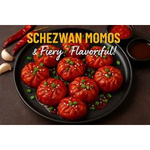 PANEER SCHEZWAN MOMOS