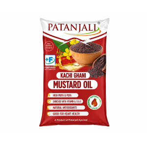 PATANJALI KACHI GHANI MUSTARD OIL 910G PATANJALI KACHI GHANI MUSTARD OIL 910G