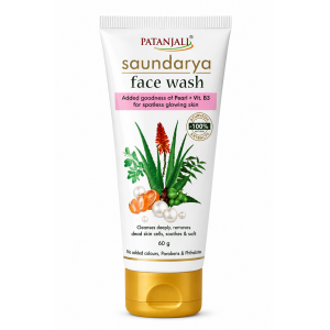PATANJALI SAUNDARYA FACE WASH 60G PATANJALI SAUNDARYA FACE WASH 60G