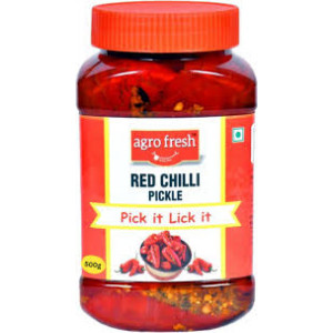 AGRO FRESH RED CHILLI PICKLE 1KG