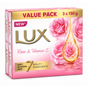 LUX R.GLOW ROSE SOAP 3U*150G LUX R.GLOW ROSE SOAP 3U*150G