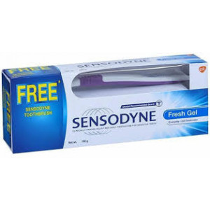 SENSODYNE FRESH GEL 100G + BRUSH FREE SENSODYNE FRESH GEL 100G + BRUSH FREE