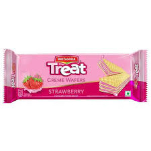 BRITANNIA TREAT WAFERS STRAWBERRY 55G
