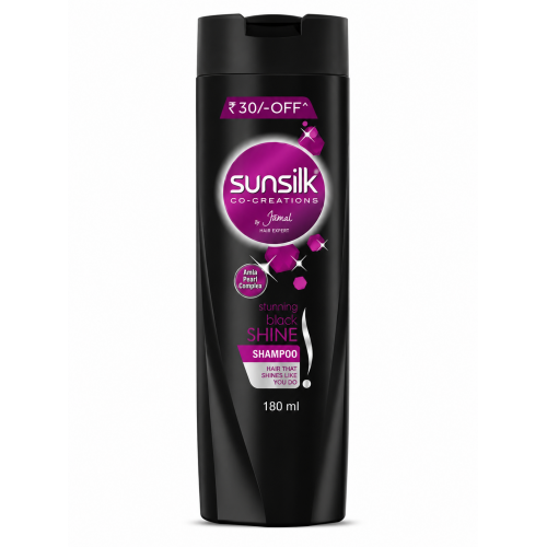 SUNSILK BLACK SHINE SHAMPOO 180ML