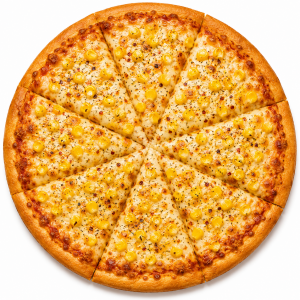 SWEET CORN WITH CHEESE PIZZA 9ICH SWEET CORN WITH CHEESE PIZZA 9ICH
