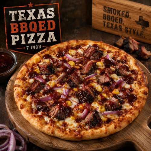 TEXAS BBQED PIZZA 7INCH