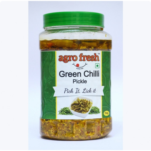 AGRO FRESH GREEN CHILLI PICKLE 1KG