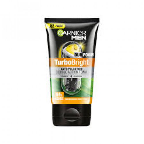 GARNIER MEN TURBO BRIGHT FACE WASH 150G