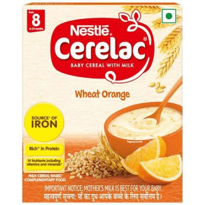 NESTLE CERELAC WHEAT ORANGE 8TO24 MONTHS