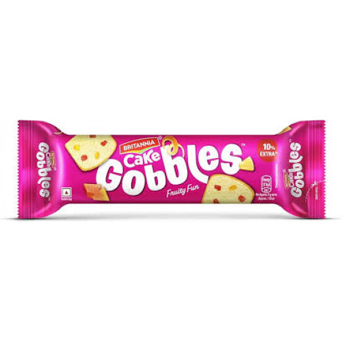 BRITANNIA GOBBLES FRUITY CAKE 110G