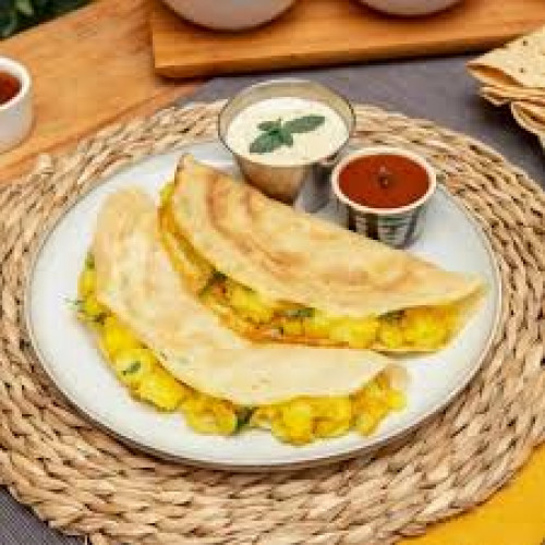 CHEESE ONION BUTTER MASALA DOSA