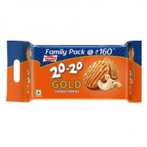 PARLE 20-20 GOLD CASHEW COOKIES 604.8G