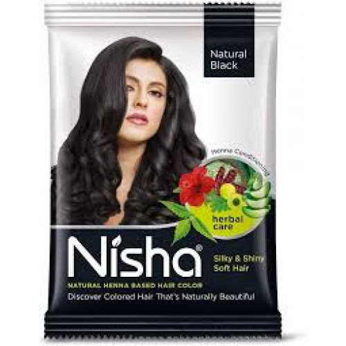 NISHA NATURAL BLACK HAIR COLOUR 25G