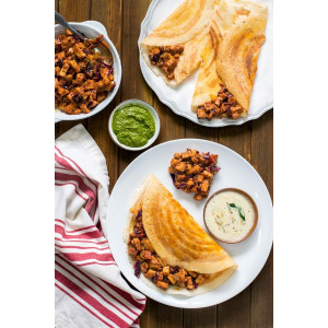 CHEESE ONION BUTTER MASALA DOSA