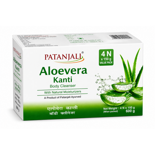 PATANJALI ALOVERA KANTI SOAP 4N*150 PATANJALI ALOVERA KANTI SOAP 4N*150