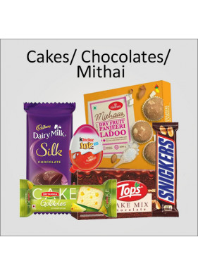 CAKES, CHOCOLATES & MITHAI