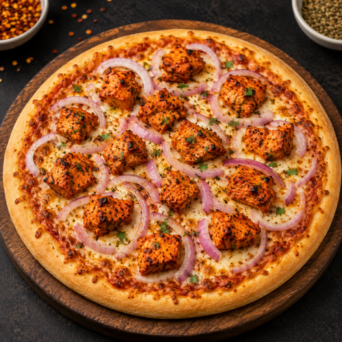 CHICKEN TIKKA @ ONIONS PIZZA 7INCH